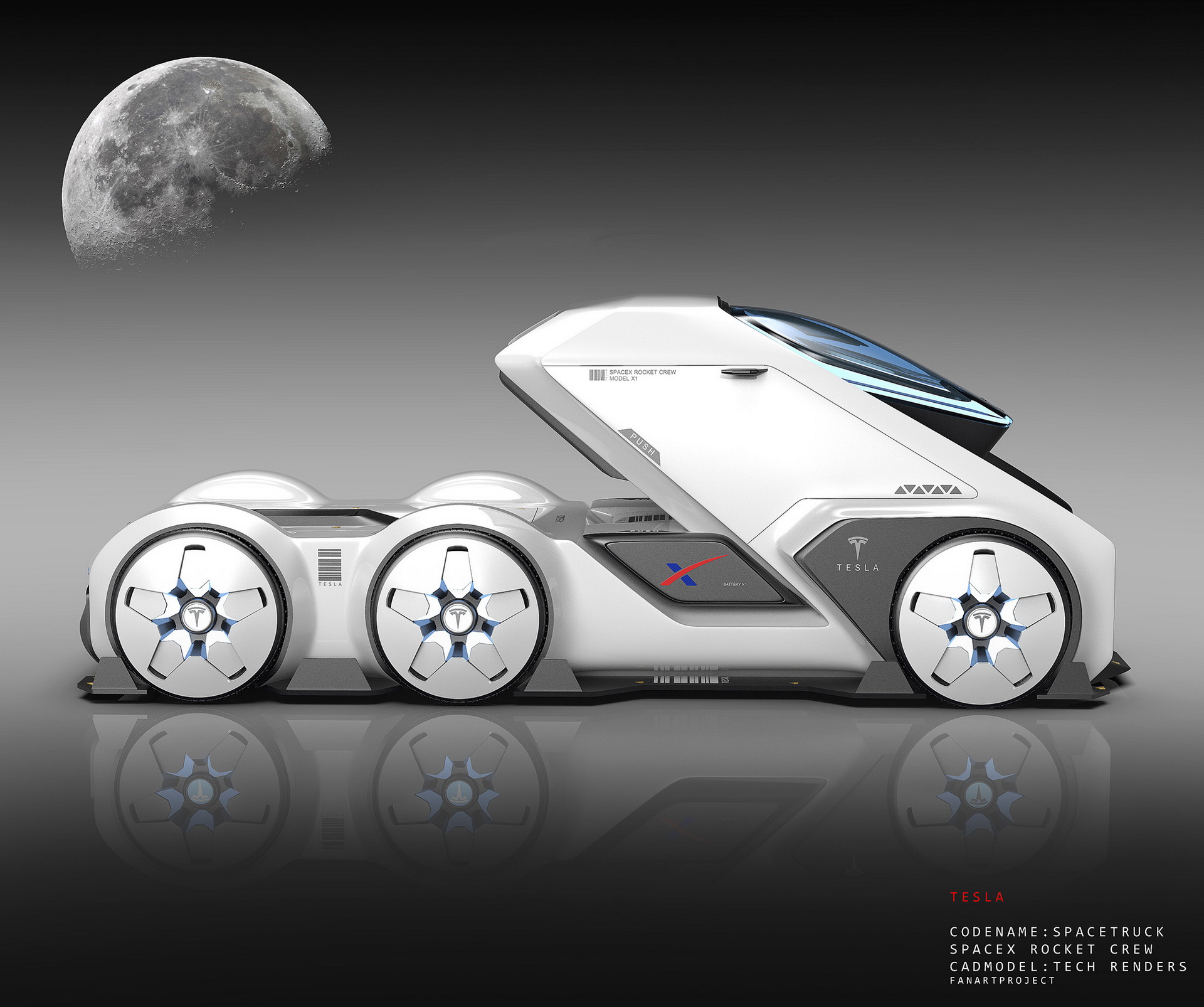 Tesla SpaceTruck Study Looks Ready To Boldly Go Places Where No Man Has Gone Before