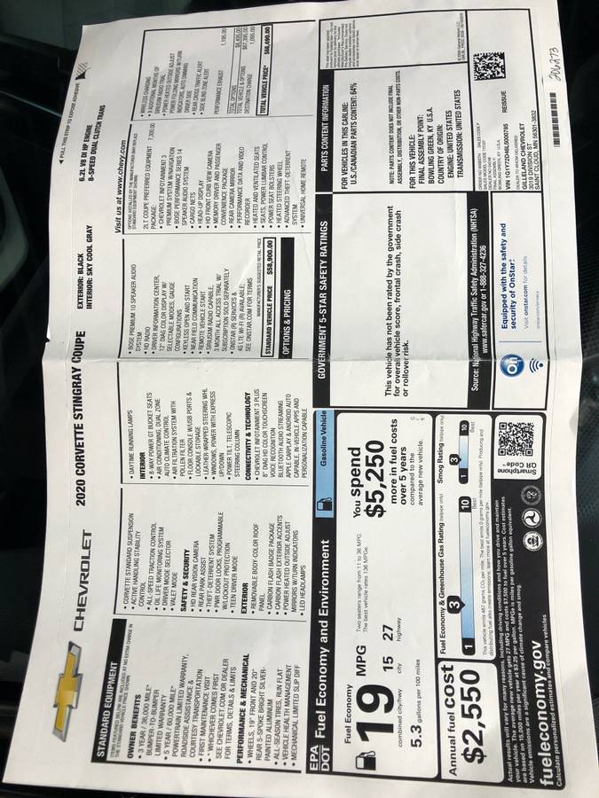 No Low Ballers, I Know What I Got: 2020 Corvette C8 On Craigslist Goes For $91k