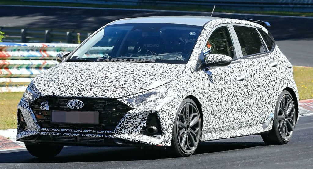 2021 Hyundai I20 N Shows More Of Its Muscles During Nurburgring Training Session Carscoops