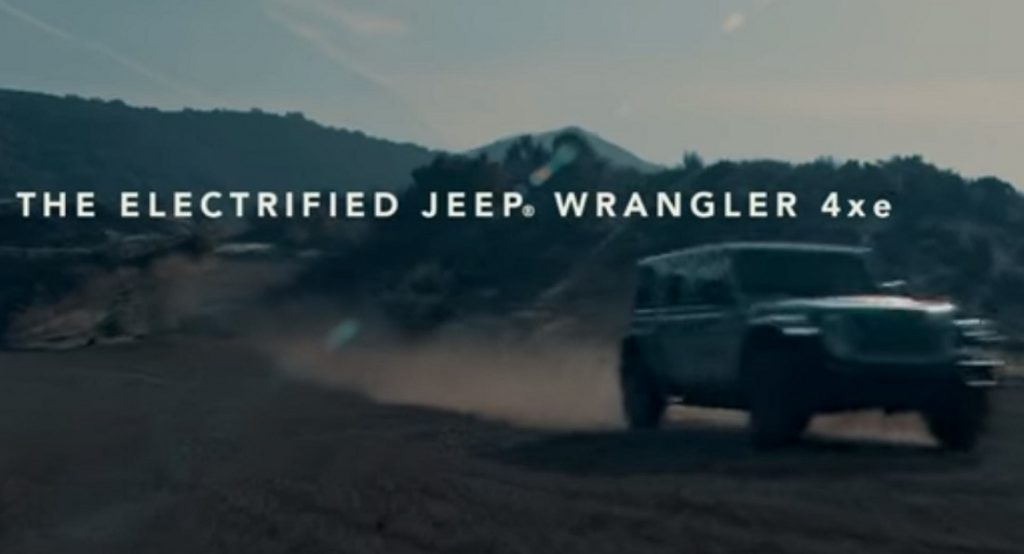  Jeep Wrangler Plug-In Hybrid Teased, Will Debut Soon