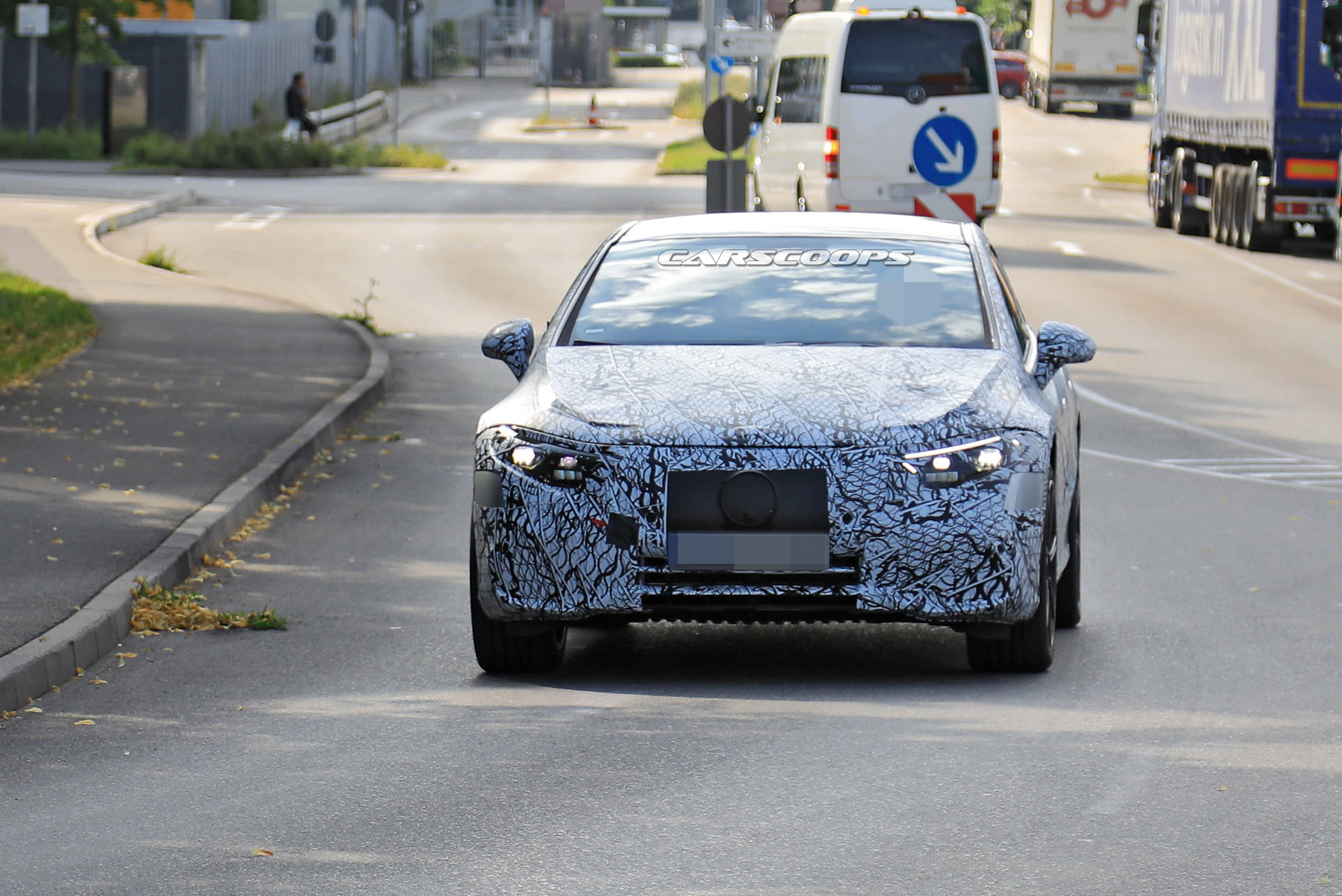 Mercedes-Benz Spied Benchmarking New EQS Electric Sedan Against Teslas