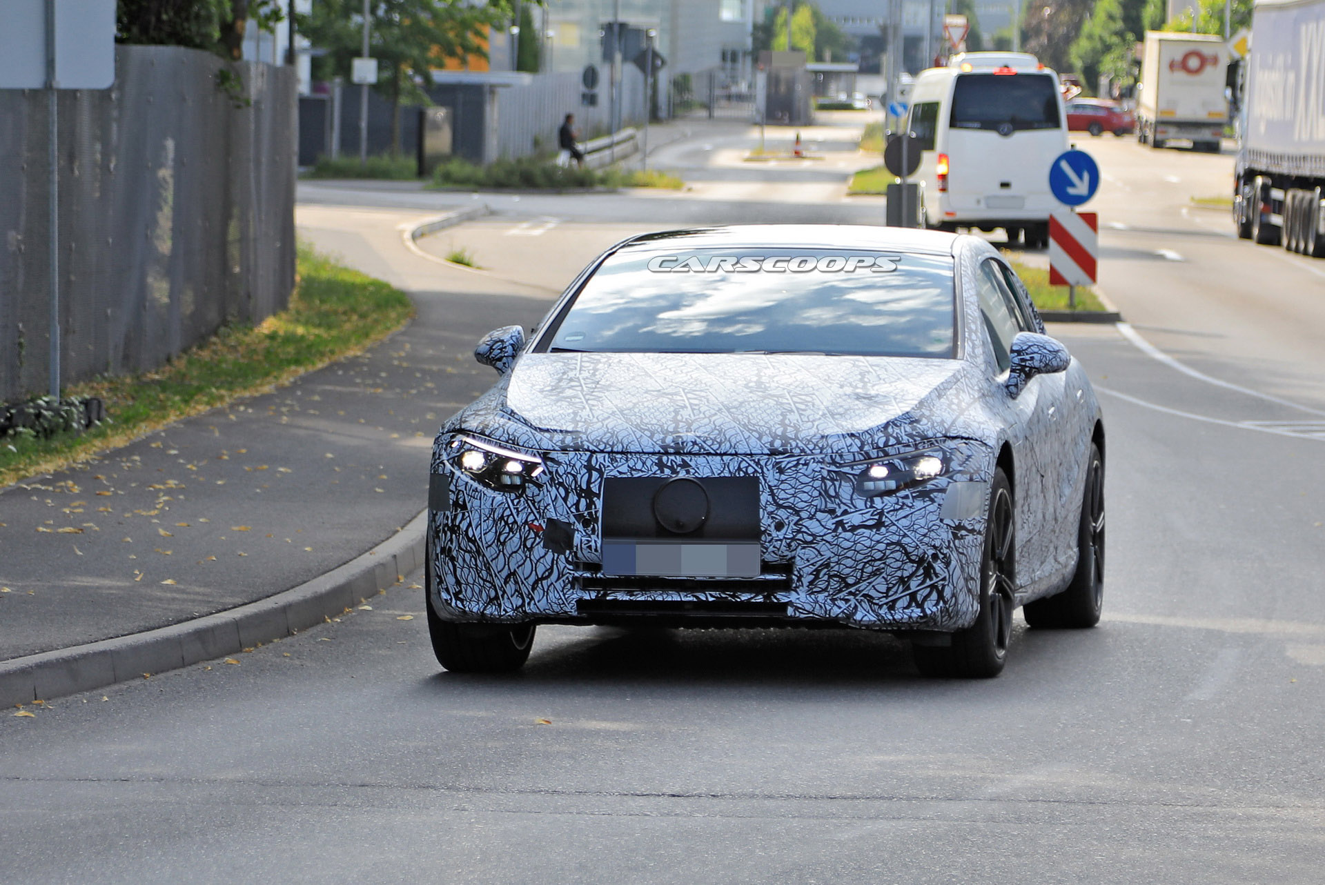 Mercedes-Benz Spied Benchmarking New EQS Electric Sedan Against Teslas