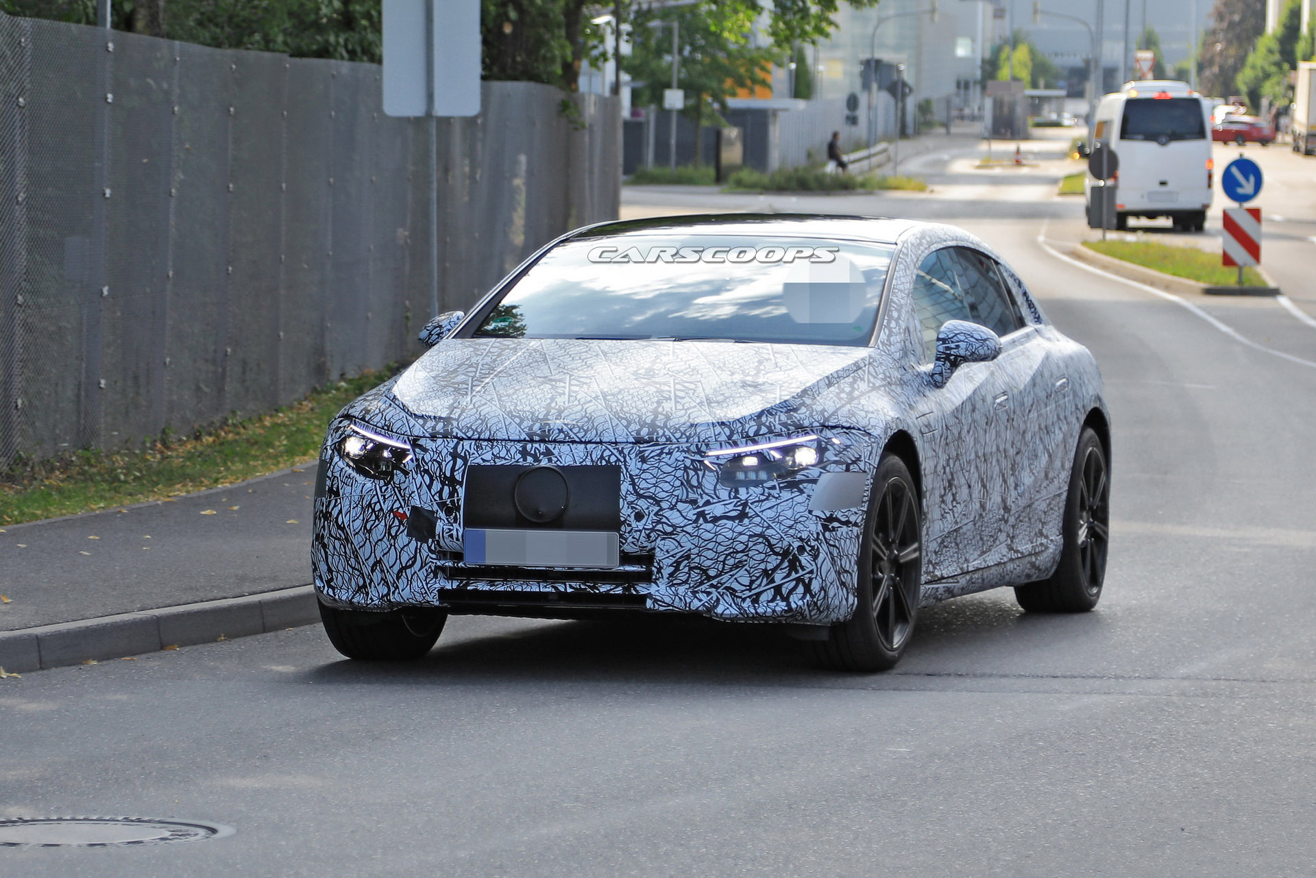 Mercedes-Benz Spied Benchmarking New EQS Electric Sedan Against Teslas