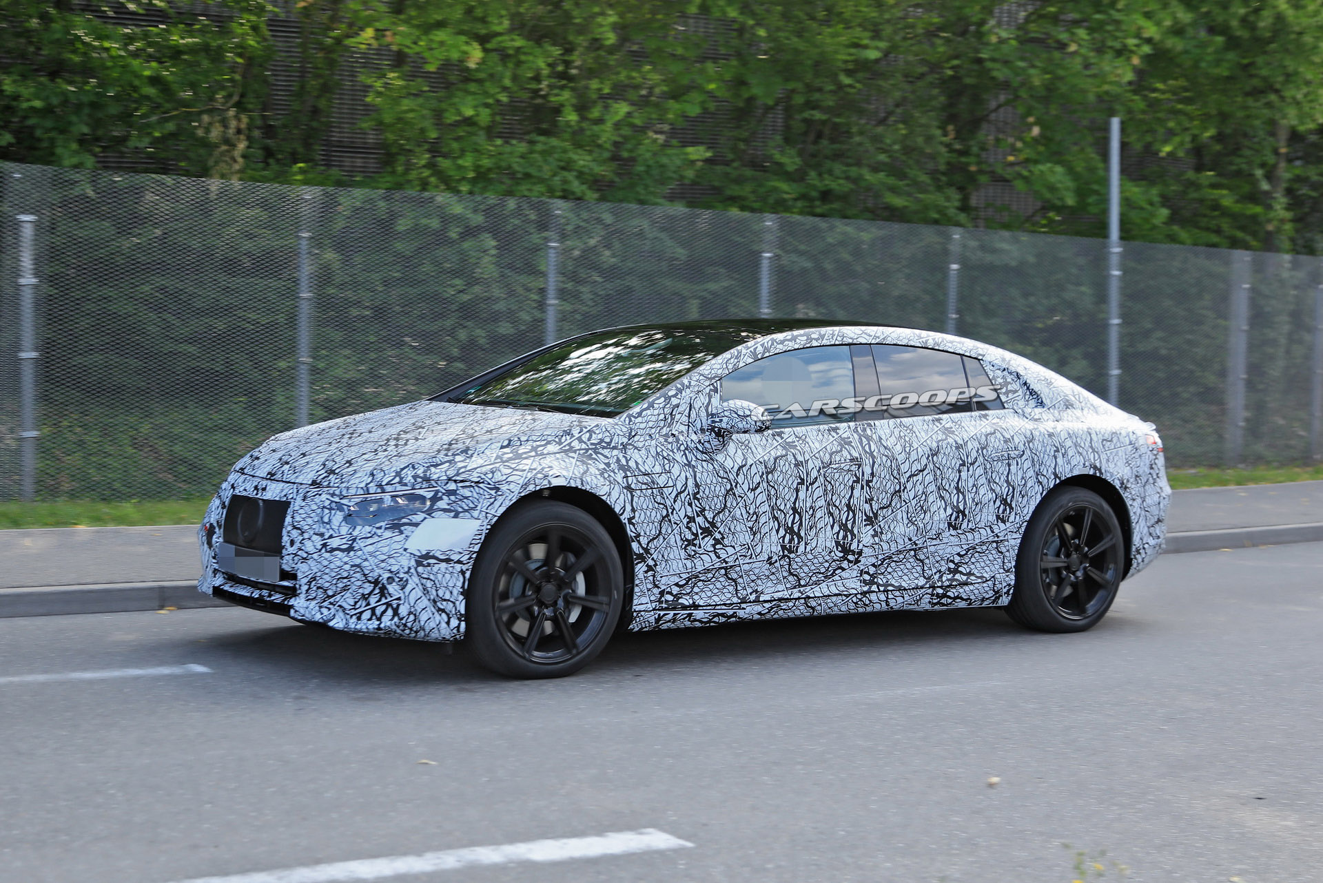 Mercedes-Benz Spied Benchmarking New EQS Electric Sedan Against Teslas