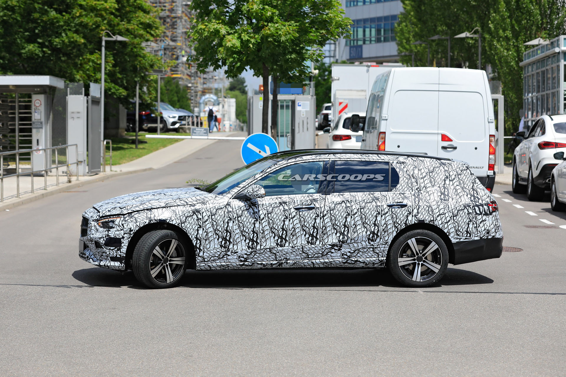 2021 Mercedes C-Class Wagon Prototype Comes Out To Play