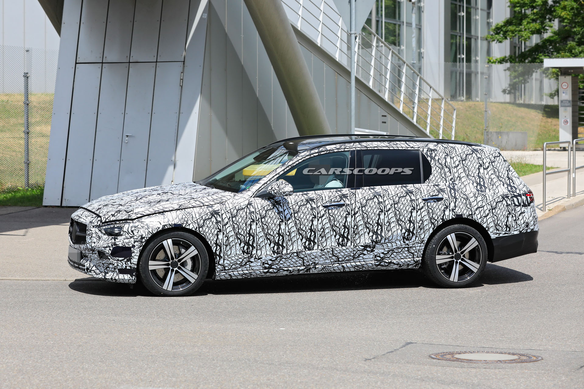 2021 Mercedes C-Class Wagon Prototype Comes Out To Play