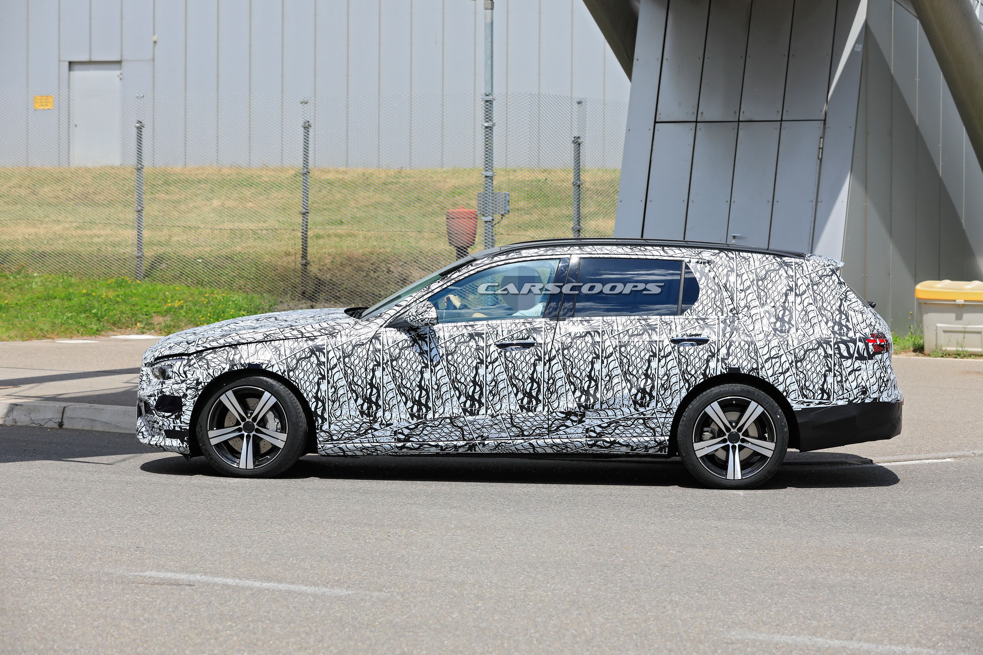 2021 Mercedes C-Class Wagon Prototype Comes Out To Play