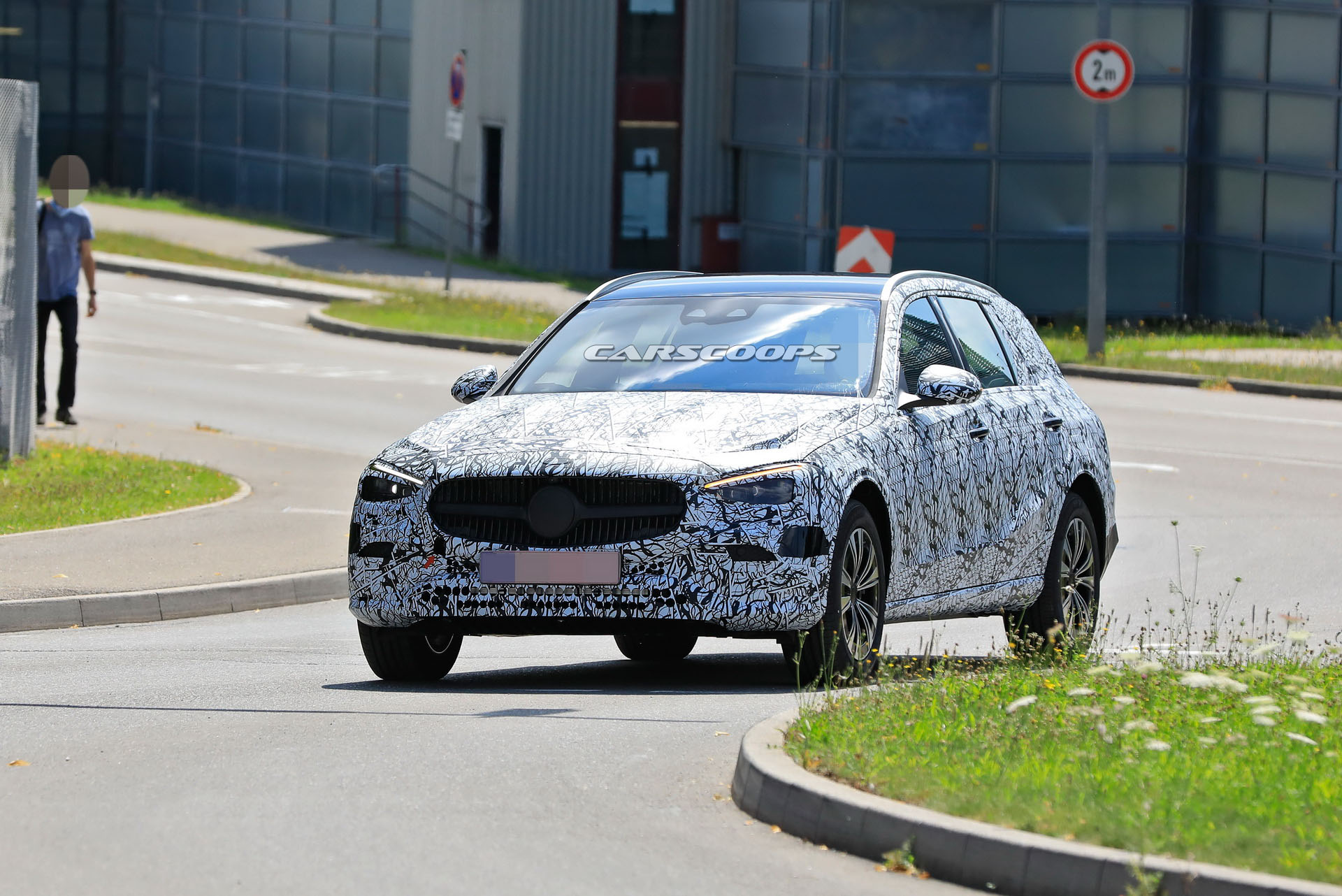 2021 Mercedes C-Class Wagon Prototype Comes Out To Play