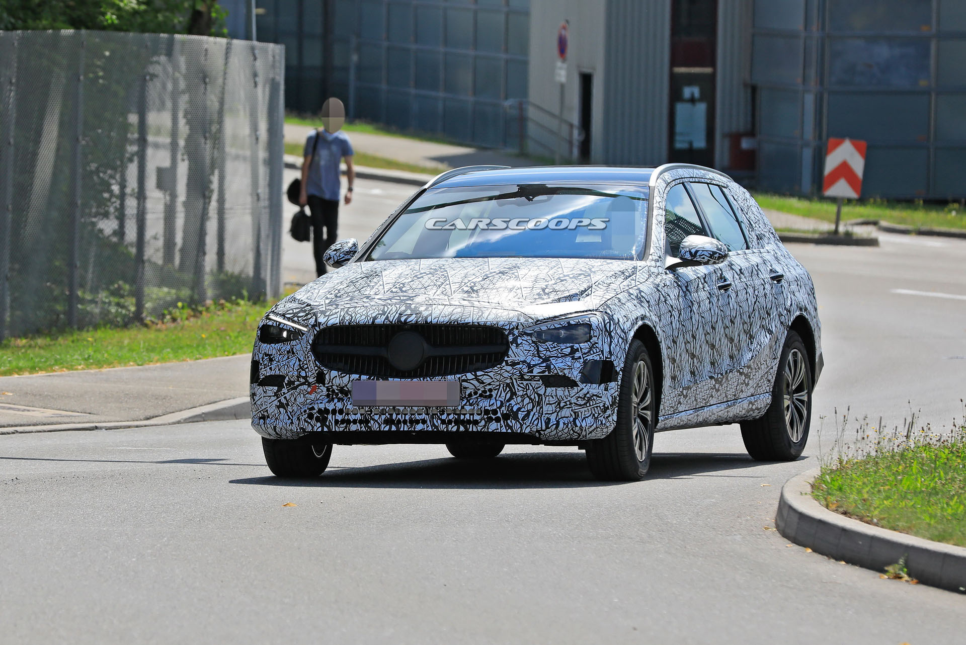 2021 Mercedes C-Class Wagon Prototype Comes Out To Play