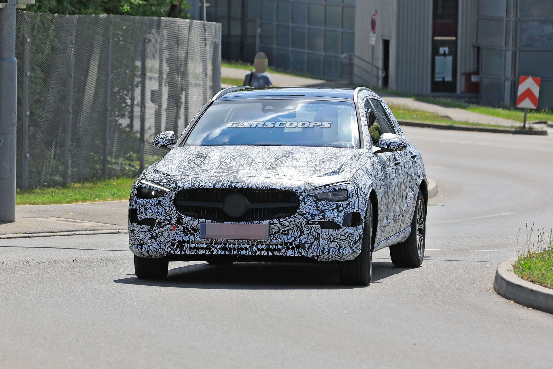 2021 Mercedes C-Class Wagon Prototype Comes Out To Play
