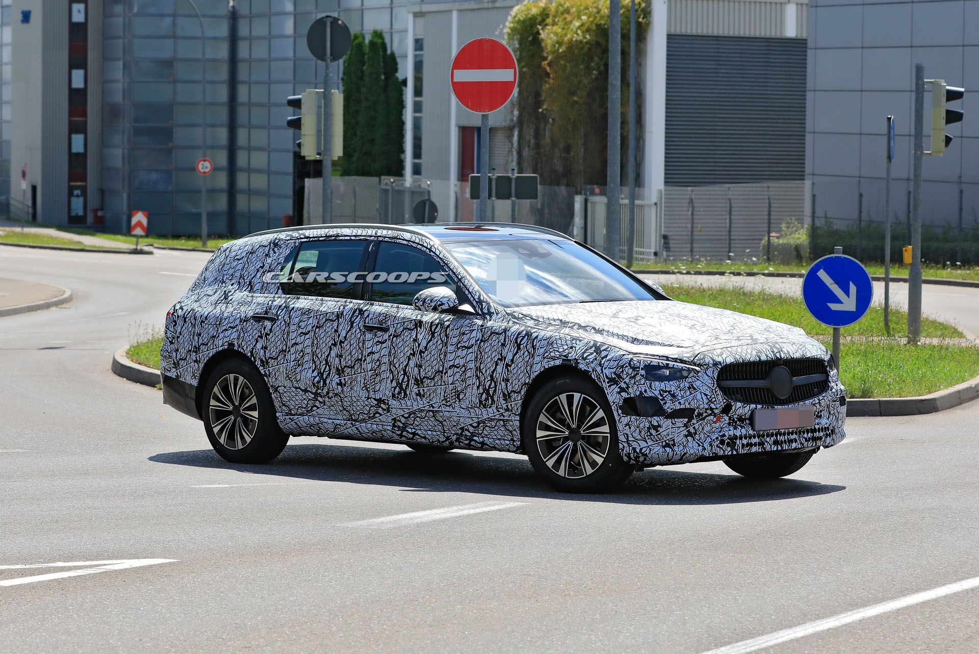 2021 Mercedes C-Class Wagon Prototype Comes Out To Play