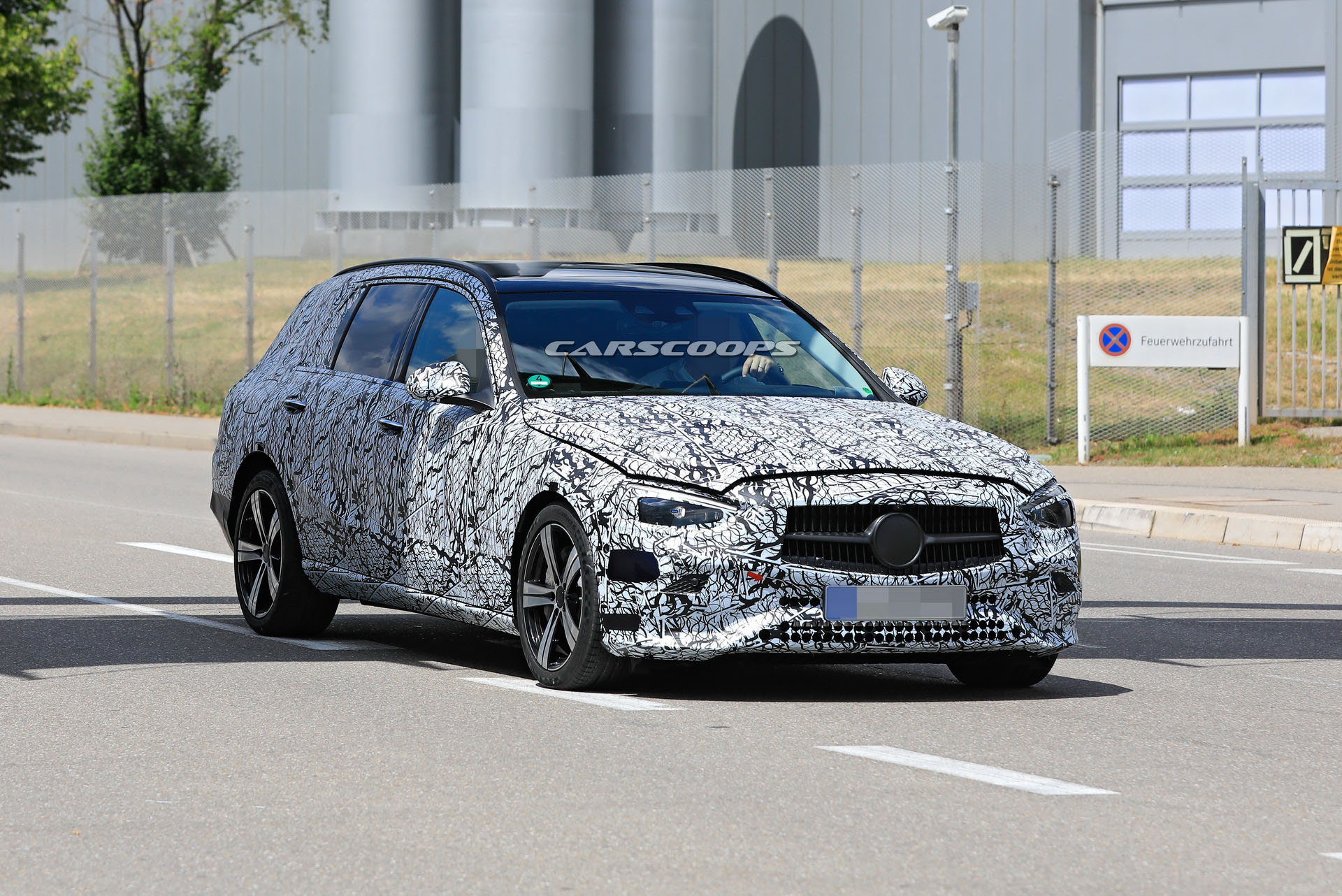 2021 Mercedes C-Class Wagon Prototype Comes Out To Play