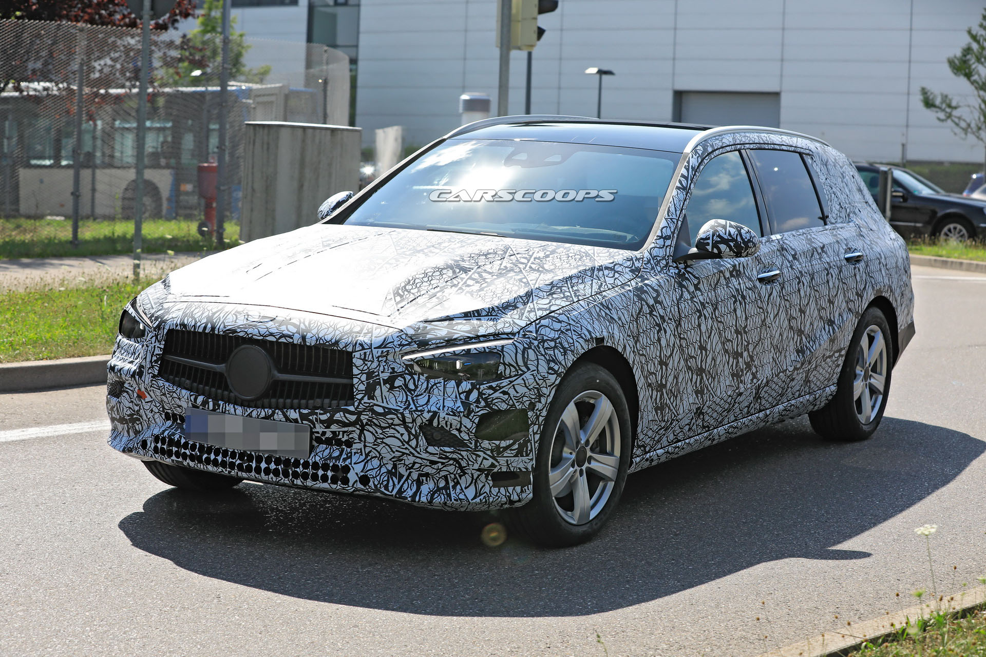 2021 Mercedes C-Class Wagon Prototype Comes Out To Play