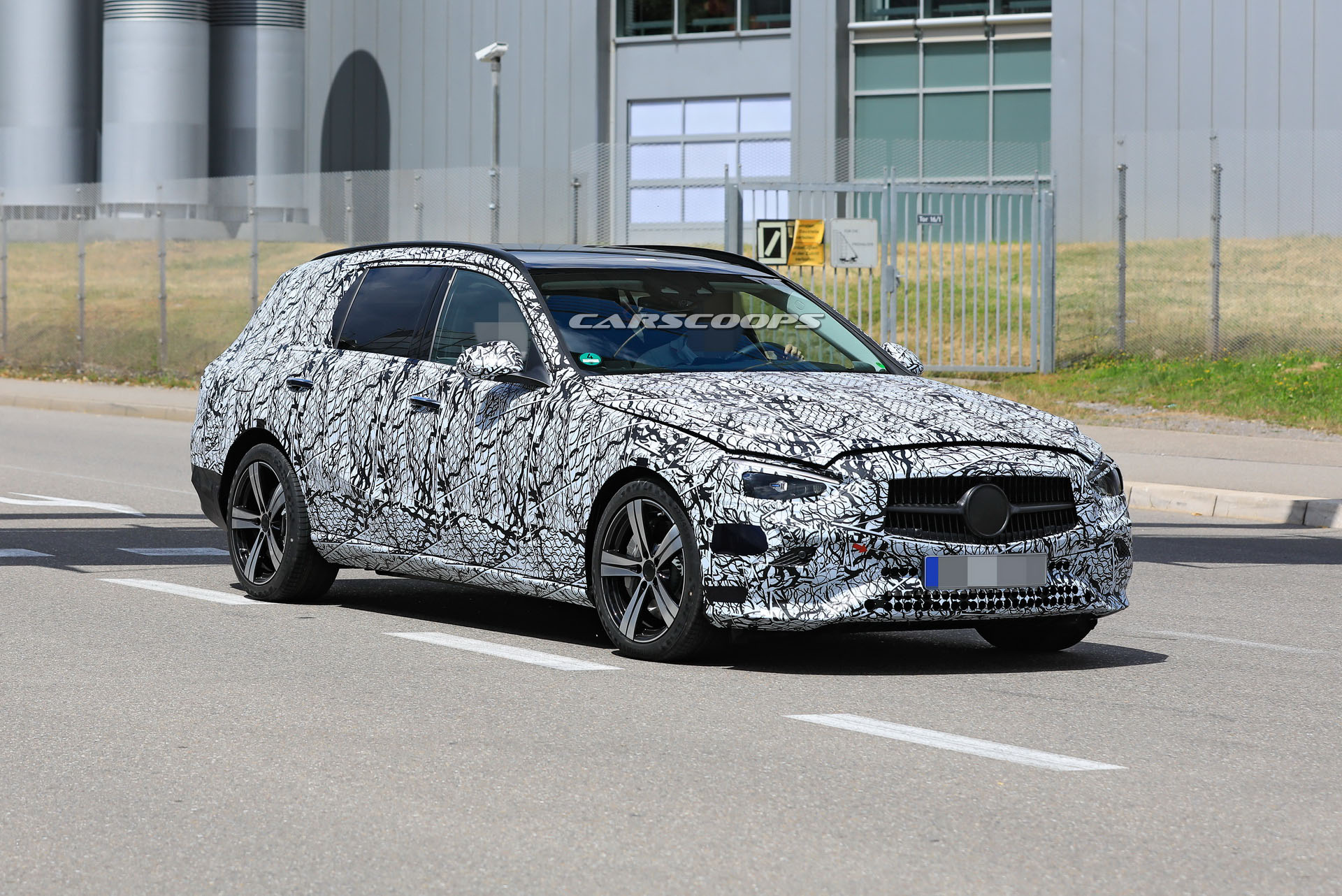 2021 Mercedes C-Class Wagon Prototype Comes Out To Play