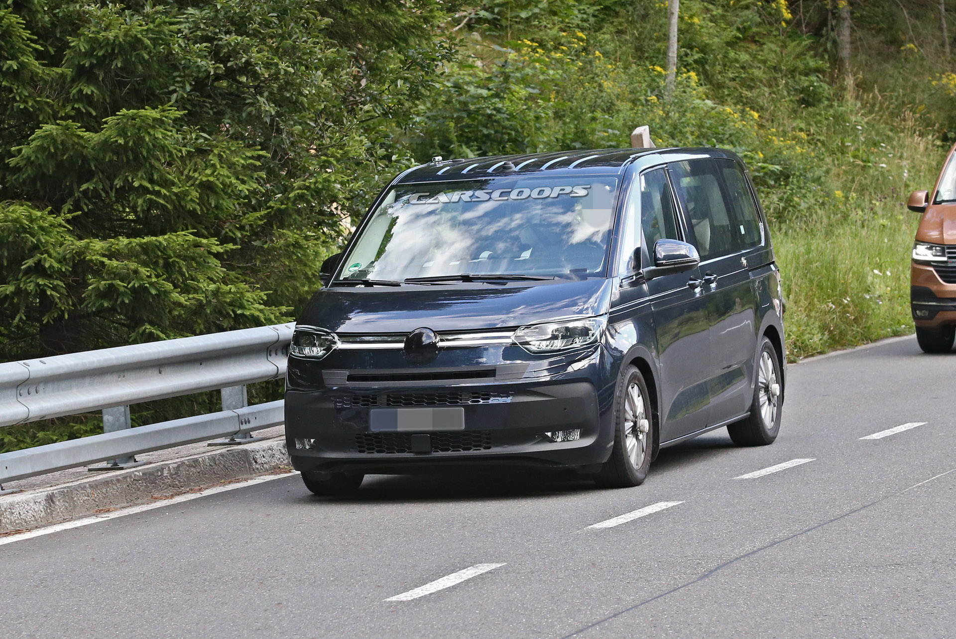 2021 VW T7 Loses Most Camo, Reveals Golf-Inspired Front End