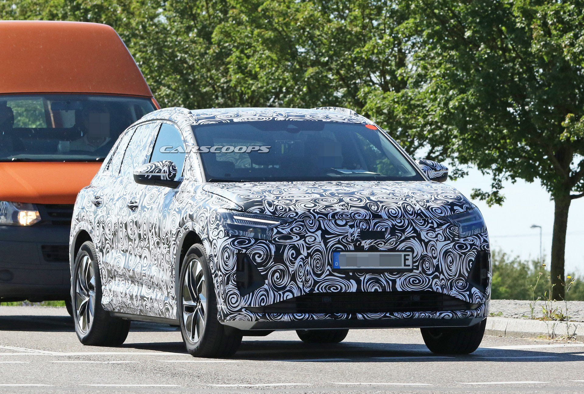 Audi Q4 E-tron Spied With Production Body, Closely Resembles The Concept