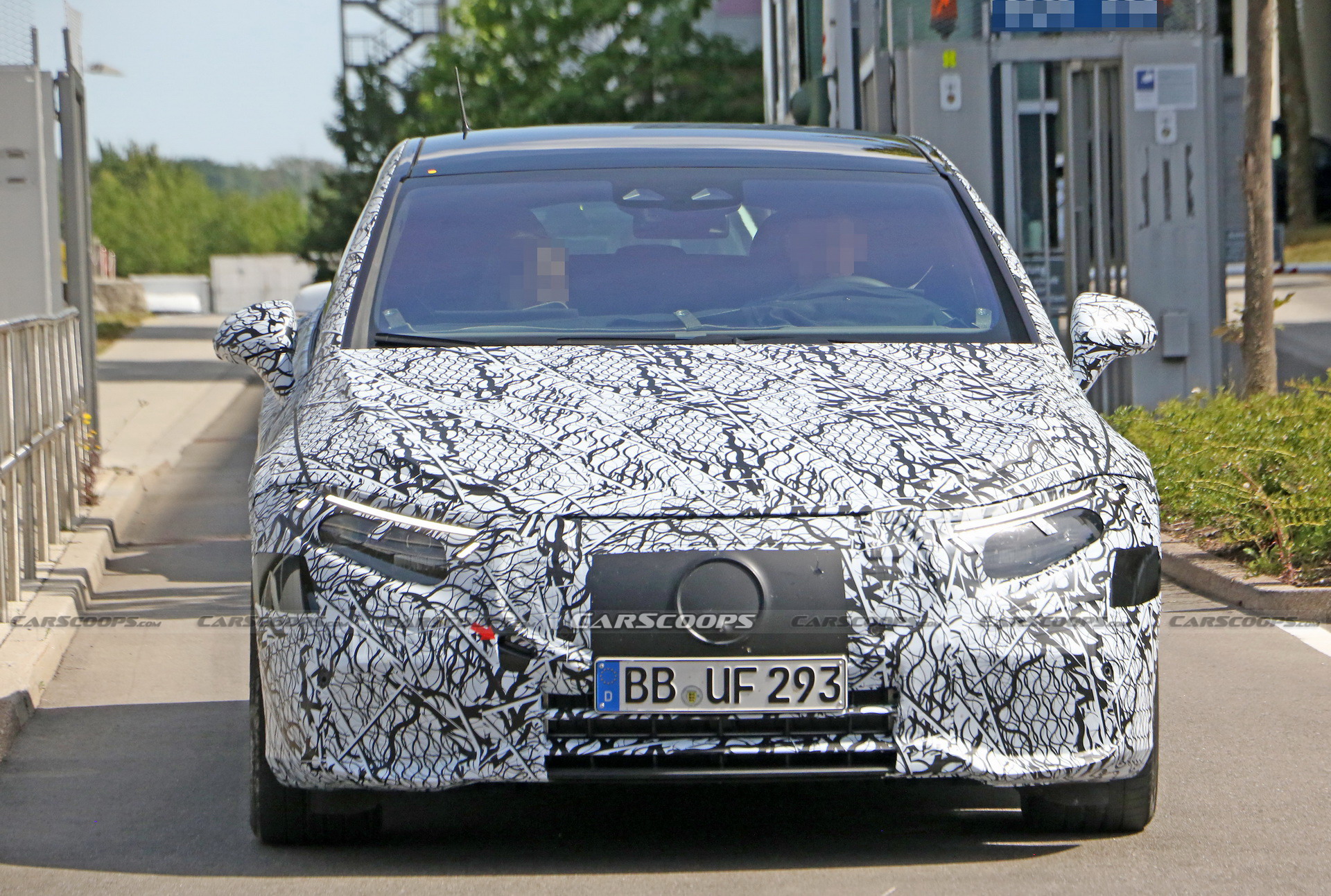 Mercedes-Benz Spied Benchmarking New EQS Electric Sedan Against Teslas