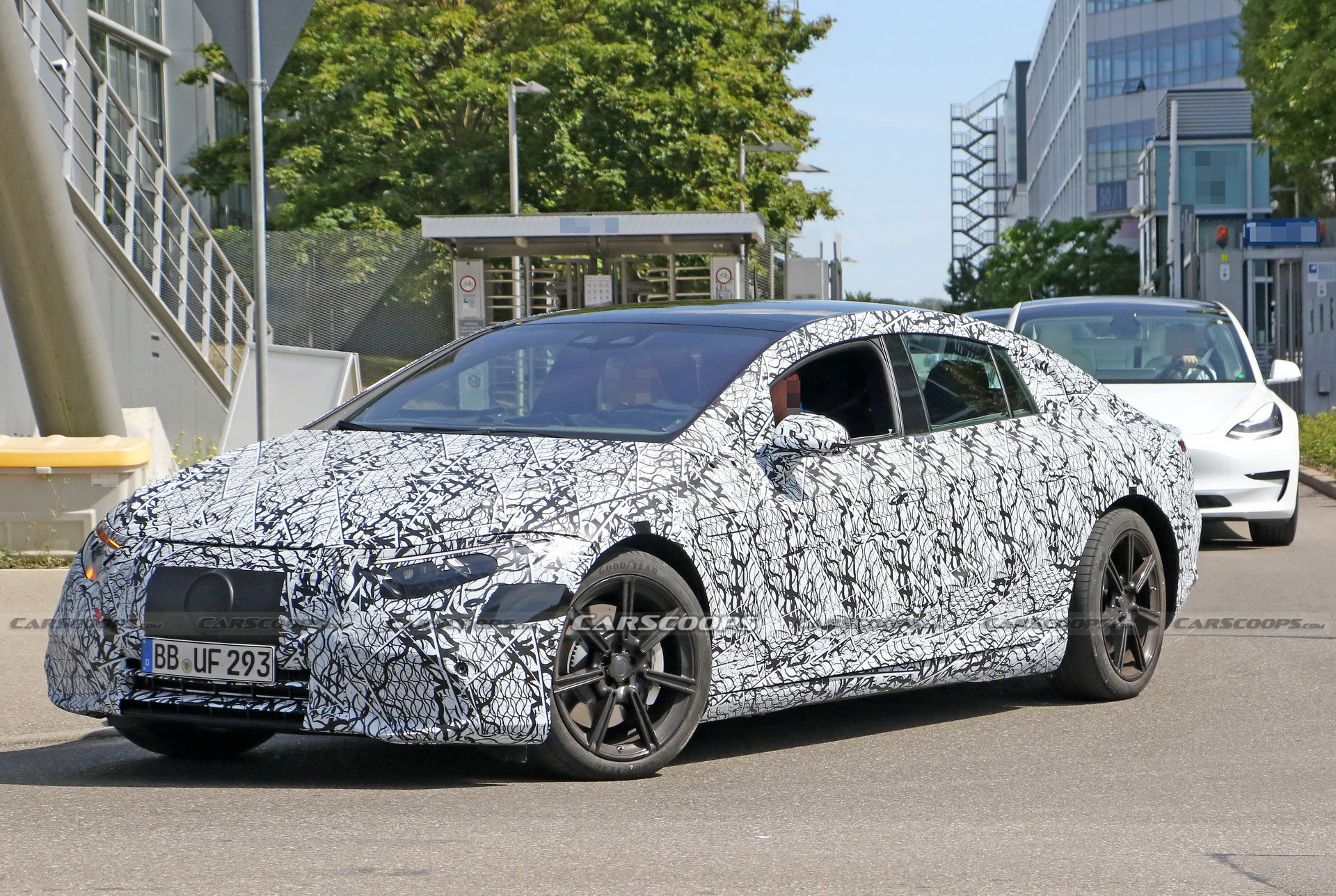 Mercedes-Benz Spied Benchmarking New EQS Electric Sedan Against Teslas