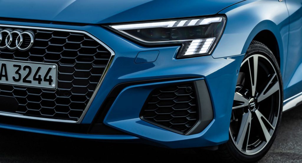  2021 Audi RS3’s Headlights To Have A Chequered Flag LED Signature