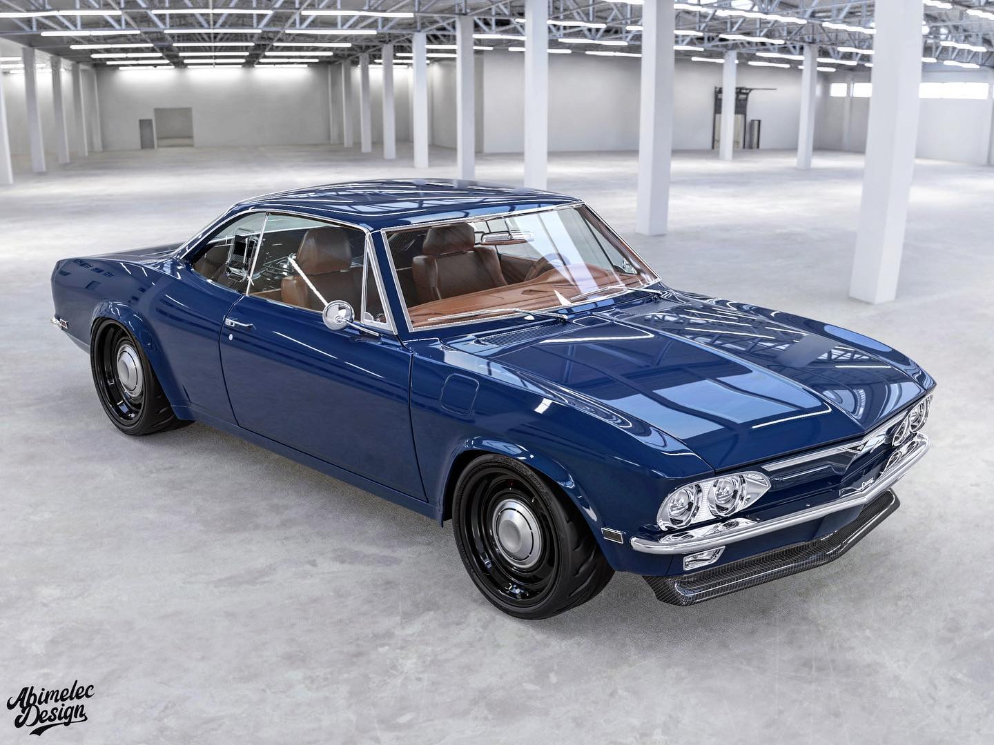 C8 Corvette-Powered Chevy Corvair Would Be The Ultimate Restomod