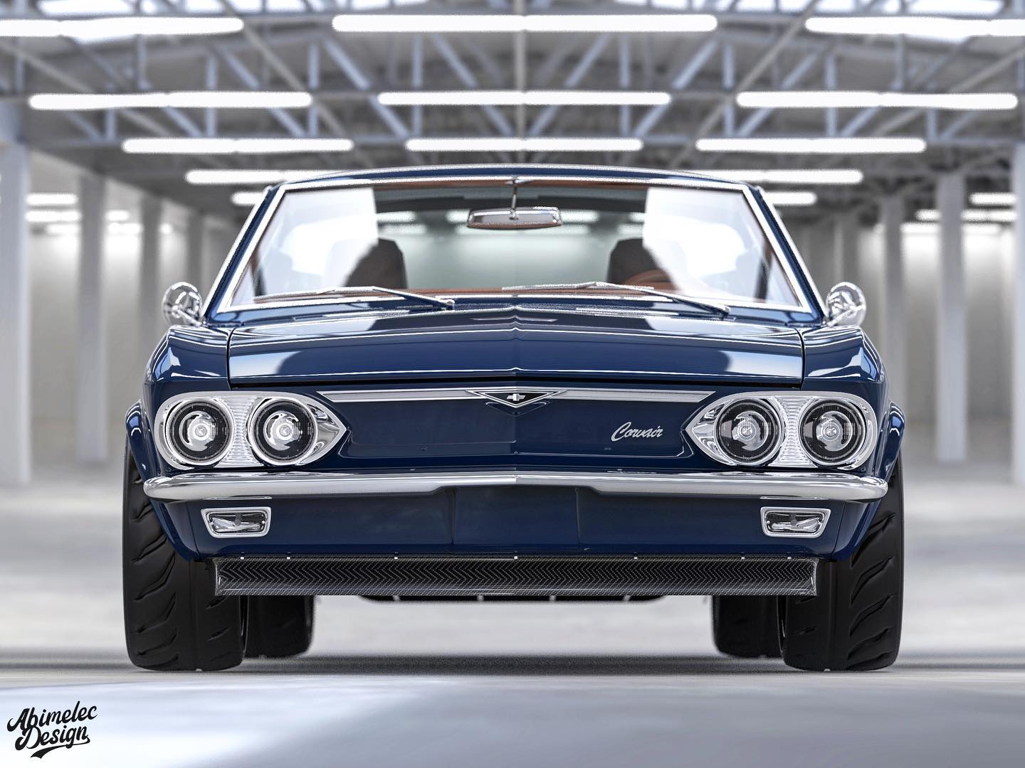 C8 Corvette-Powered Chevy Corvair Would Be The Ultimate Restomod