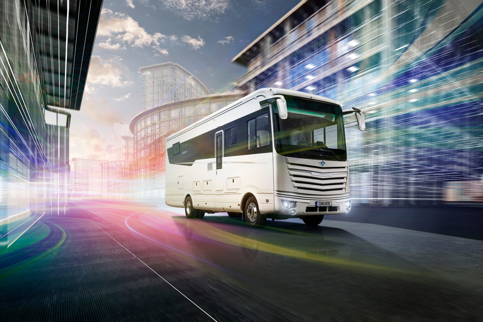 Leave The Toy Hauler At Home And Go Glamping In This Luxury Motorhome With A Built-In Garage