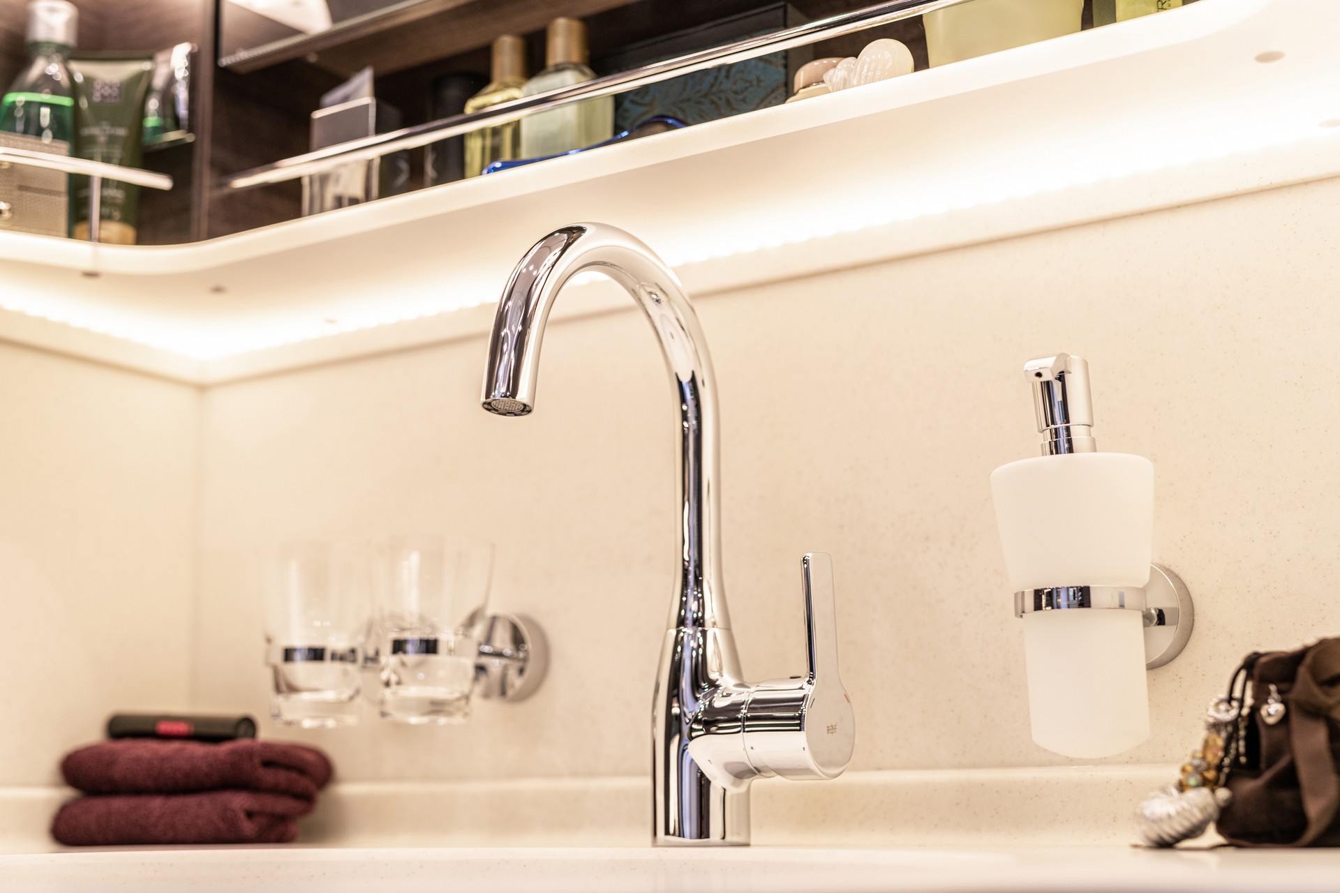 Leave The Toy Hauler At Home And Go Glamping In This Luxury Motorhome With A Built-In Garage