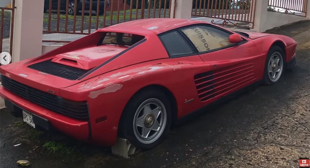  Abandoned Ferrari Testarossa Was Sitting In The Puerto Rican Sun For 17 Years