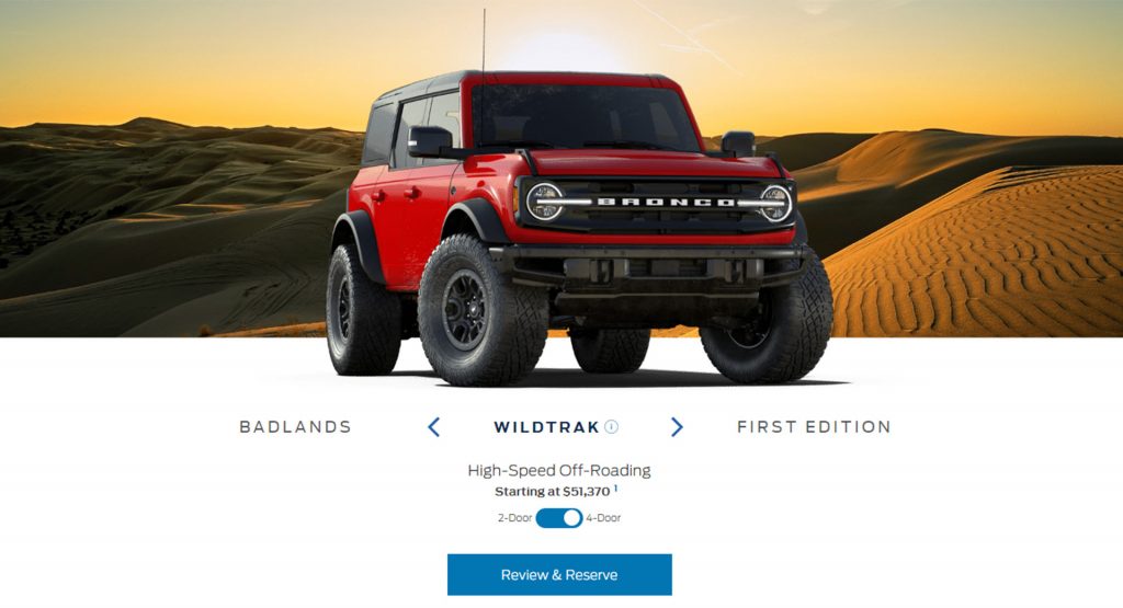  Ford Bronco Reservation Site Crashes As Shoppers Go Nuts For Wrangler Rival