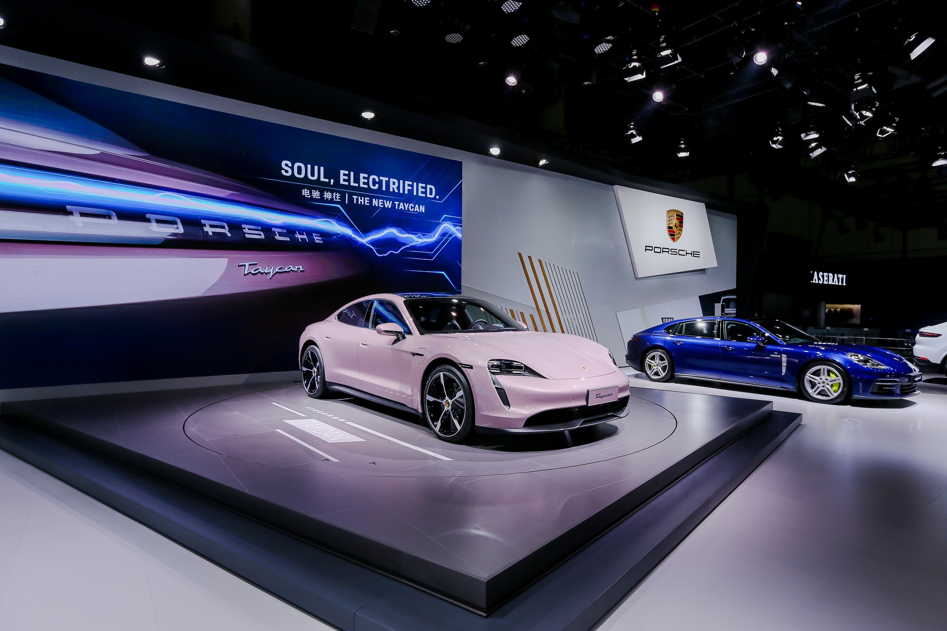 Pretty In Pink? This Frozen Berry Metallic Porsche Taycan Is An Eye-Catcher