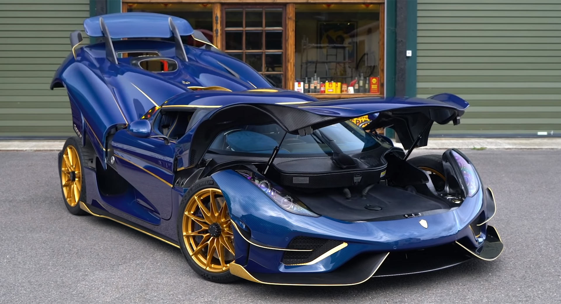 Cars Don't Get Crazier Than A Blue Carbon Koenigsegg Regera With