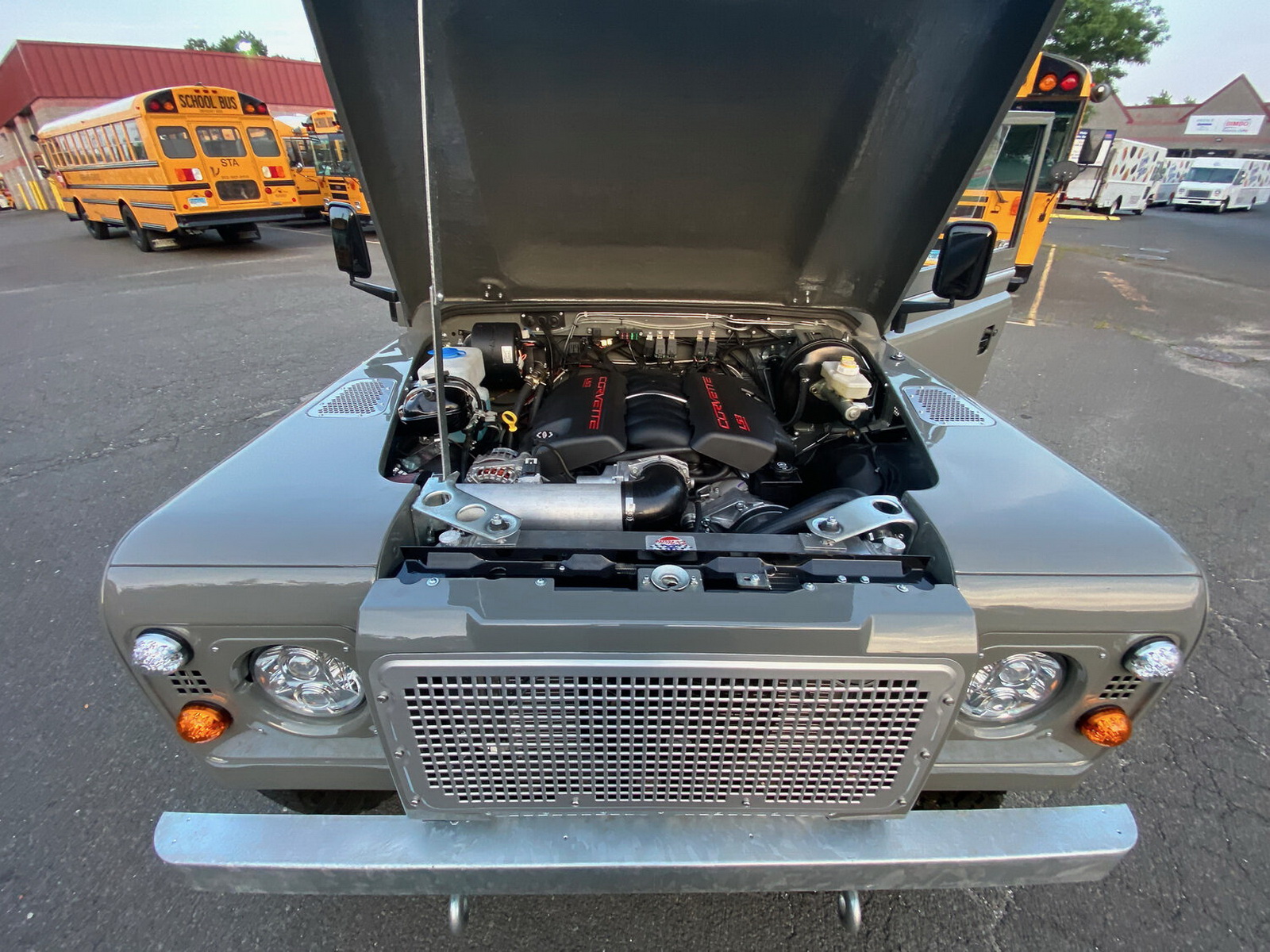 V8-Powered, 450 HP Land Rover Defender Has A Porsche Tartan Interior
