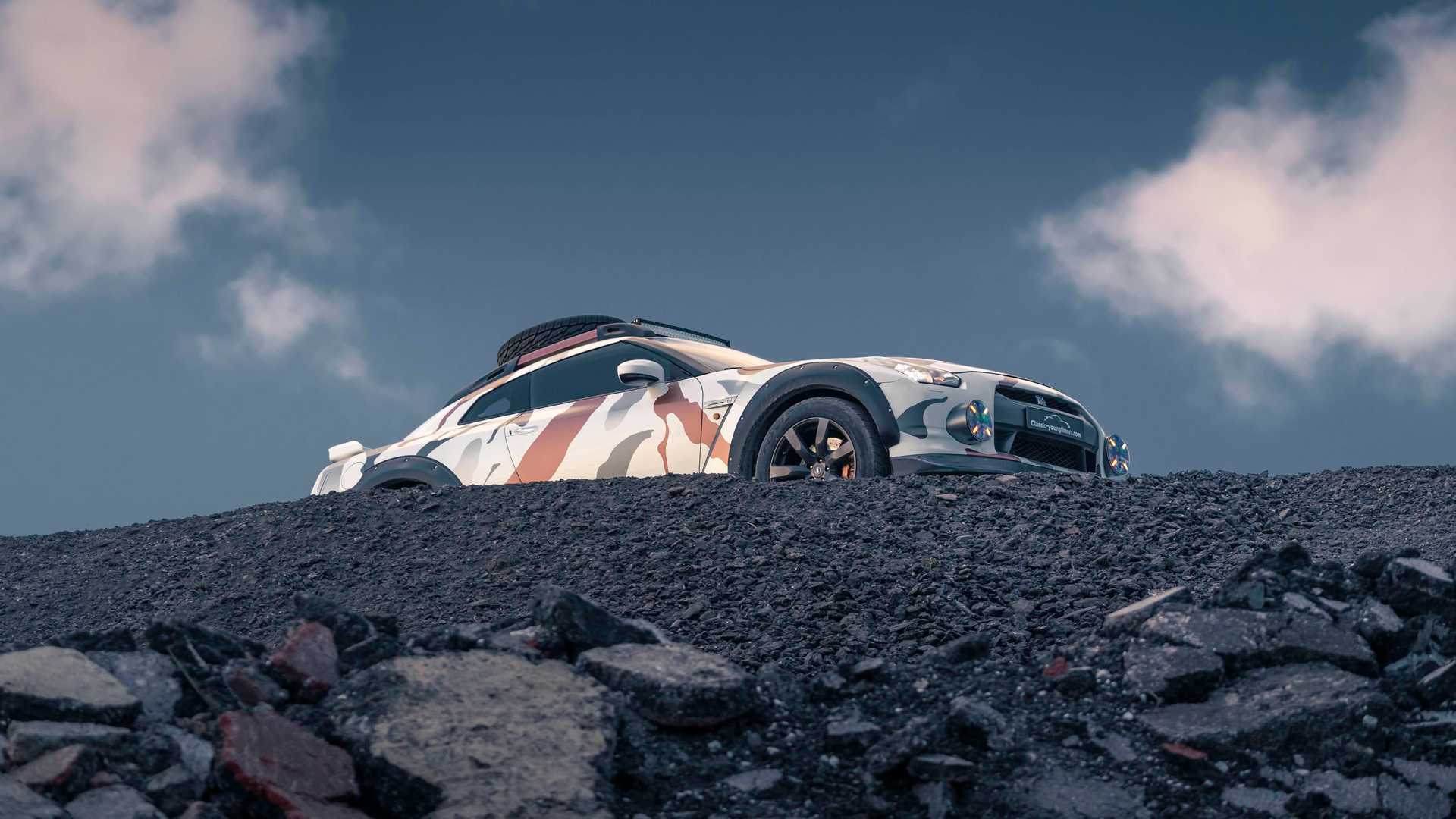 Jacked-Up, 600 HP Nissan GT-R Makes For Quite A Nice Off-Roader