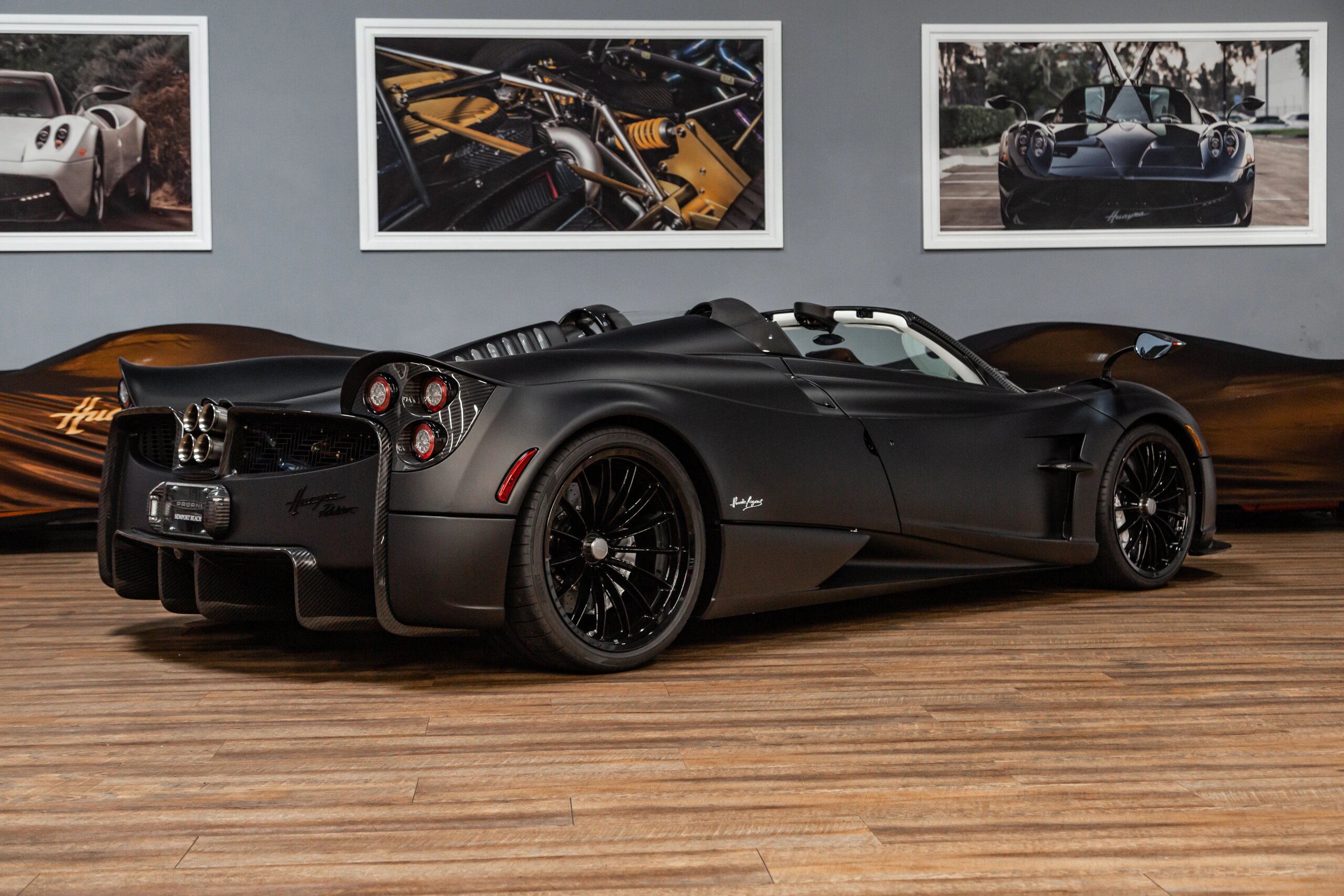 Matte Black Pagani Huayra Roadster Is A Batmobile For The Street