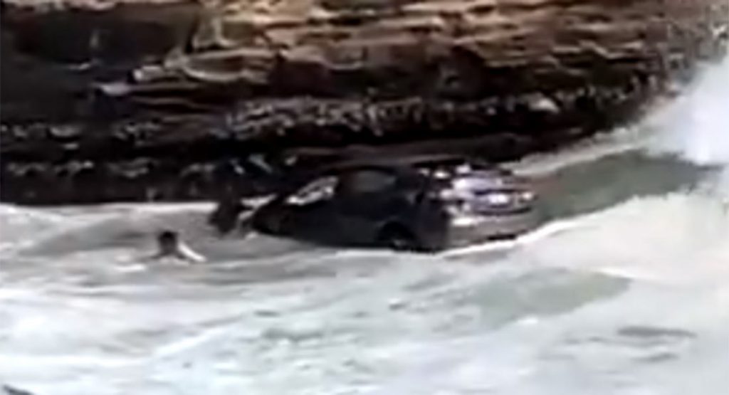  Man Drives Off Cliff Into The Pacific Ocean While Running From Police