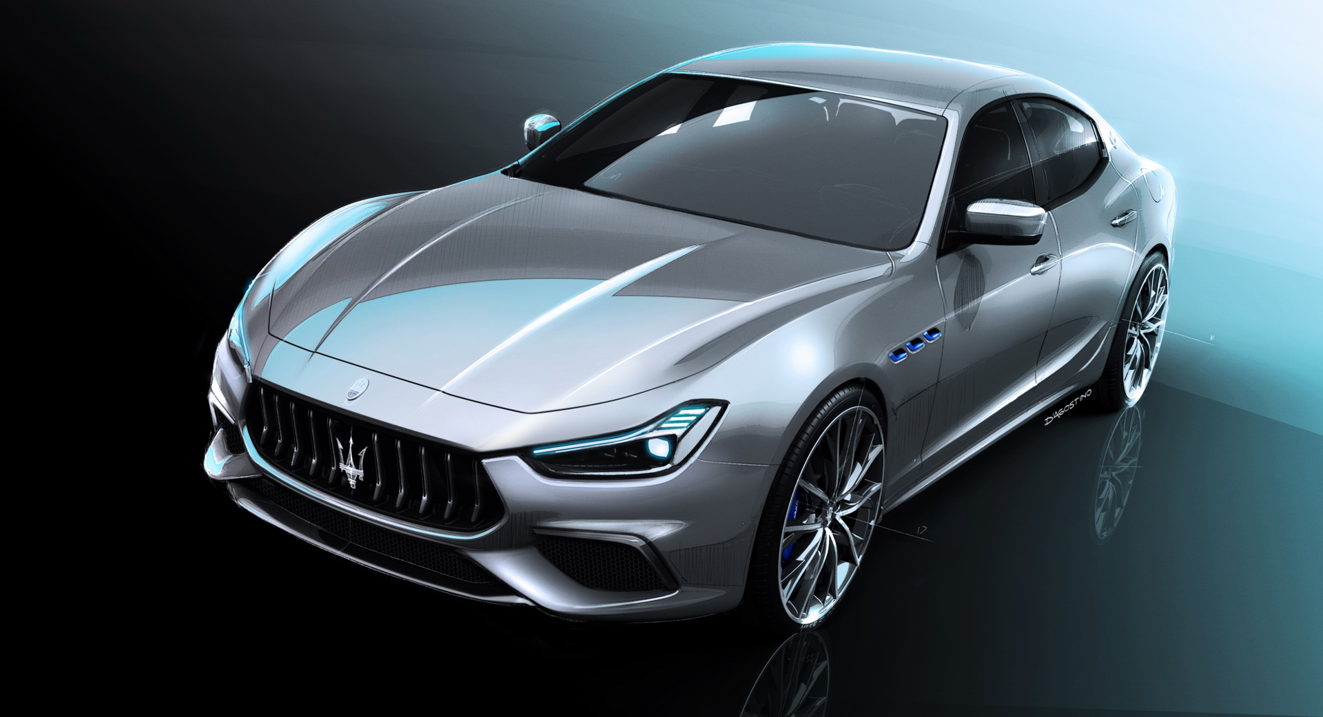 Maserati Ghibli Hybrid Breaks Cover With 330 HP, Updated Looks