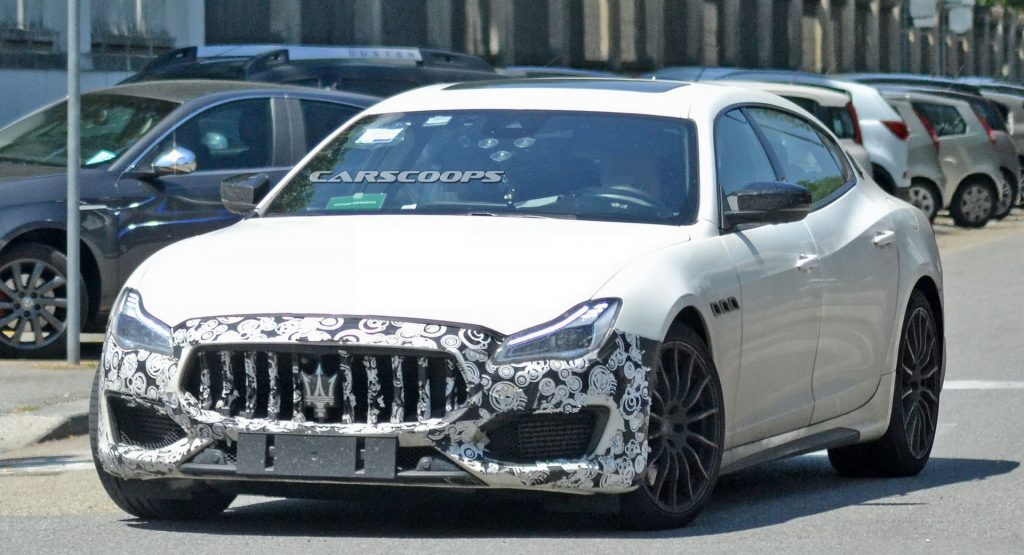  2021 Maserati Quattroporte Looks Almost Ready To Show Us Its Cards