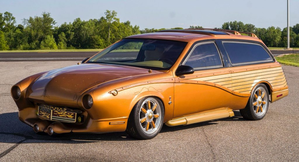  Barris Kustom’s 1998 Mercury Cougar-Based Woodie 2050 Is A Weird Automotive Potpourri