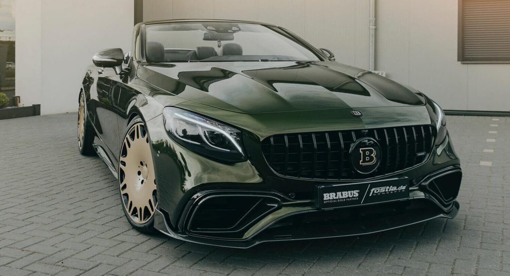  Tuned Olea-Green Mercedes-AMG S63 Cabrio Is Just Screaming For Attention