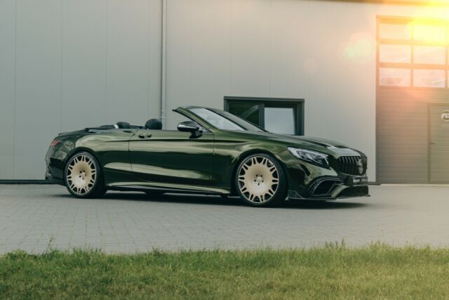 Tuned Olea-Green Mercedes-AMG S63 Cabrio Is Just Screaming For Attention