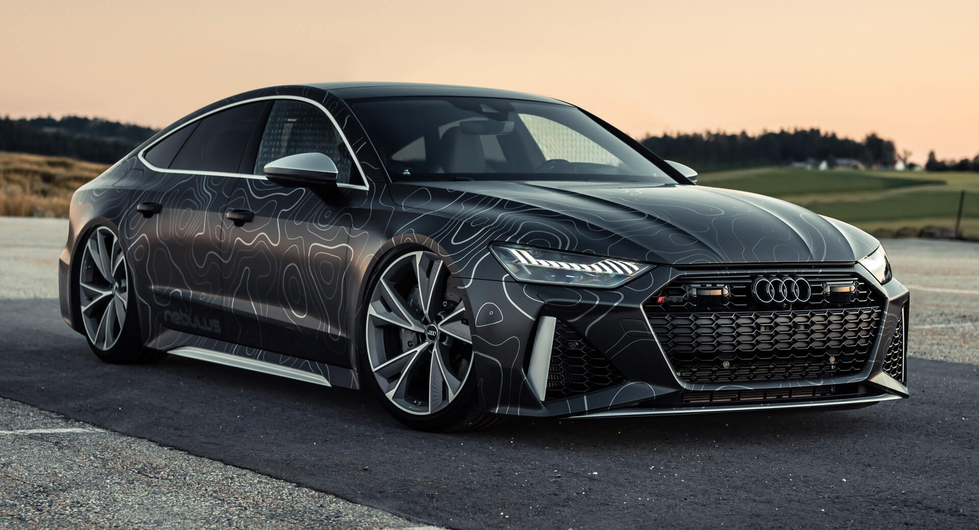 Tuned Audi RS7 Sports 942HP, Black Diamond Matte Wrap