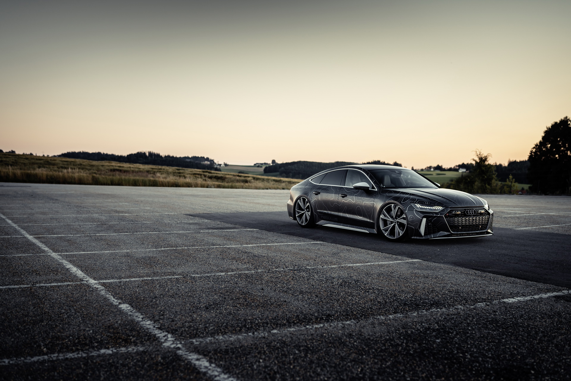 Tuned Audi RS7 Sports 942HP, Black Diamond Matte Wrap