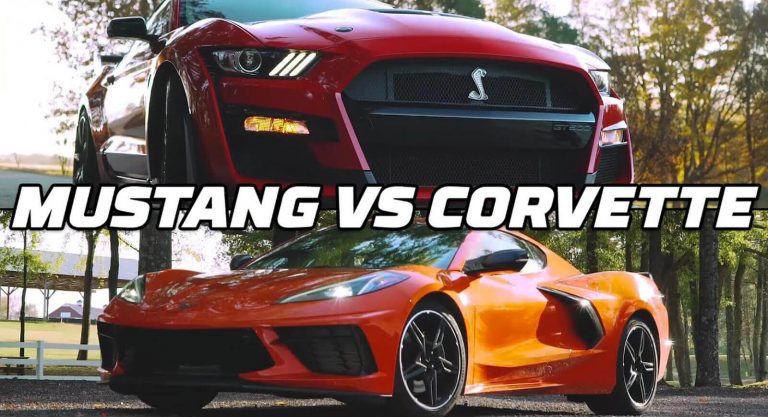 Ford Mustang Shelby GT500 Races Corvette C8 Z51 At The Track | Carscoops