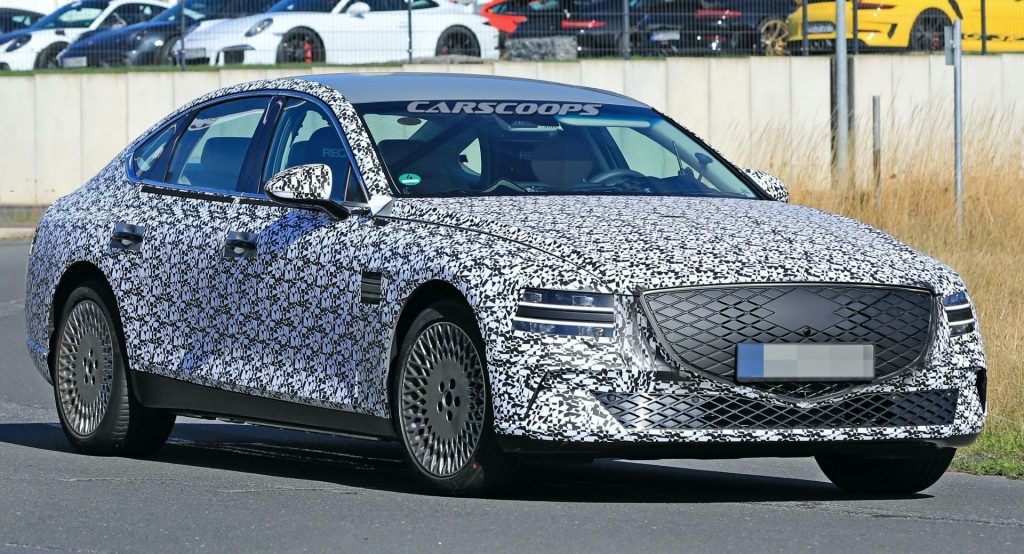  2022 Genesis eG80 EV Makes First Appearance, Is Expected Next Year With 310-Mile Range