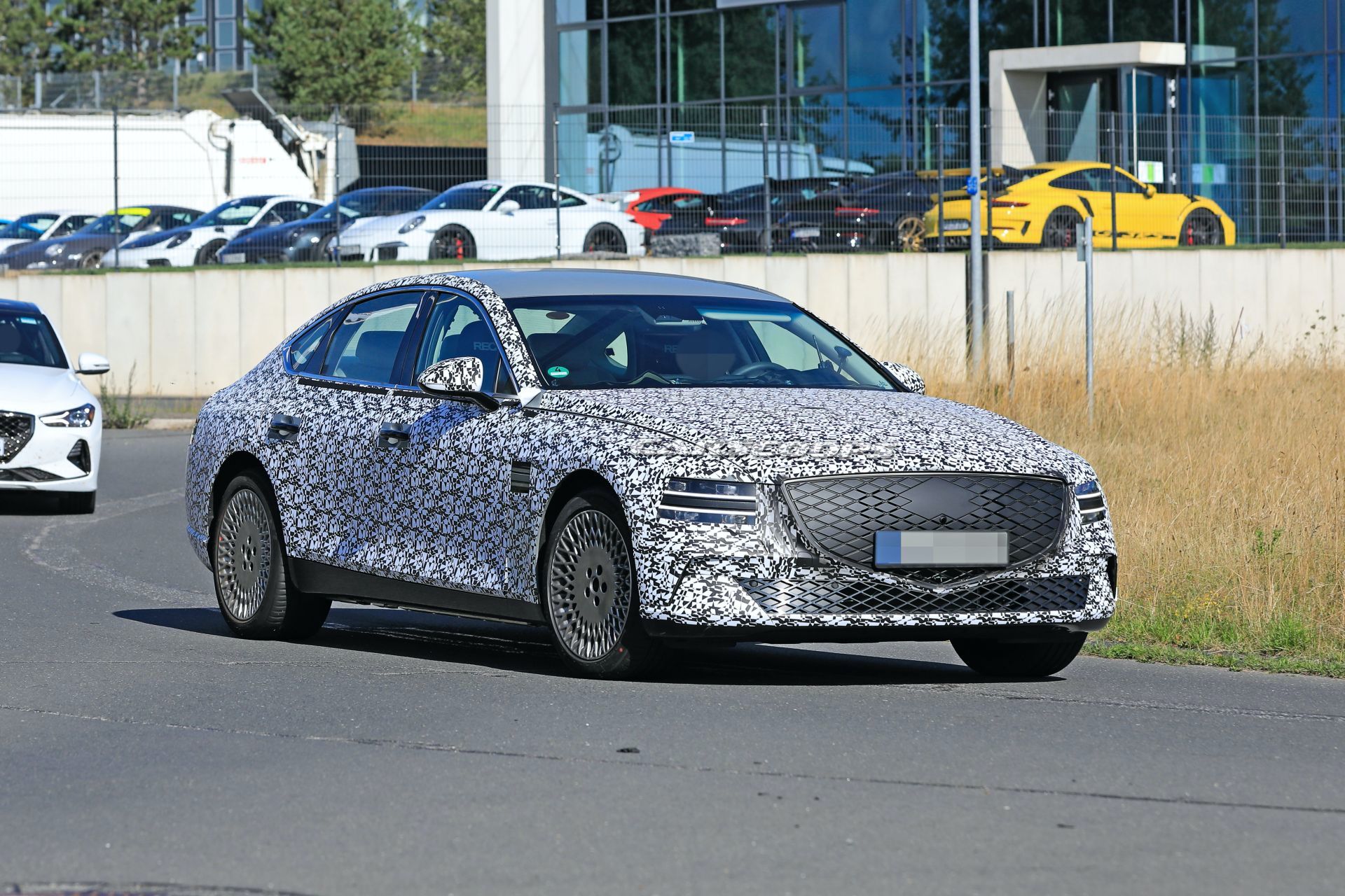2022 Genesis eG80 EV Makes First Appearance, Is Expected Next Year With 310-Mile Range