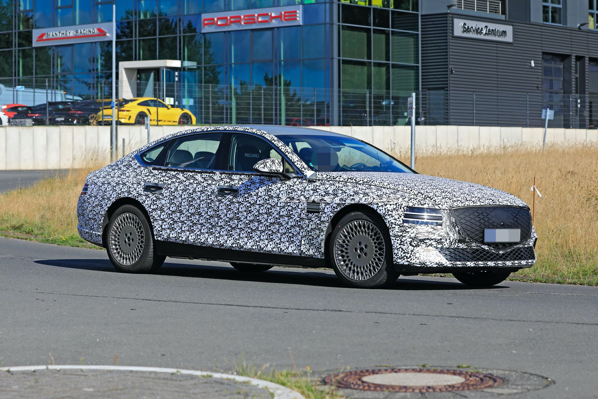 2022 Genesis eG80 EV Makes First Appearance, Is Expected Next Year With 310-Mile Range