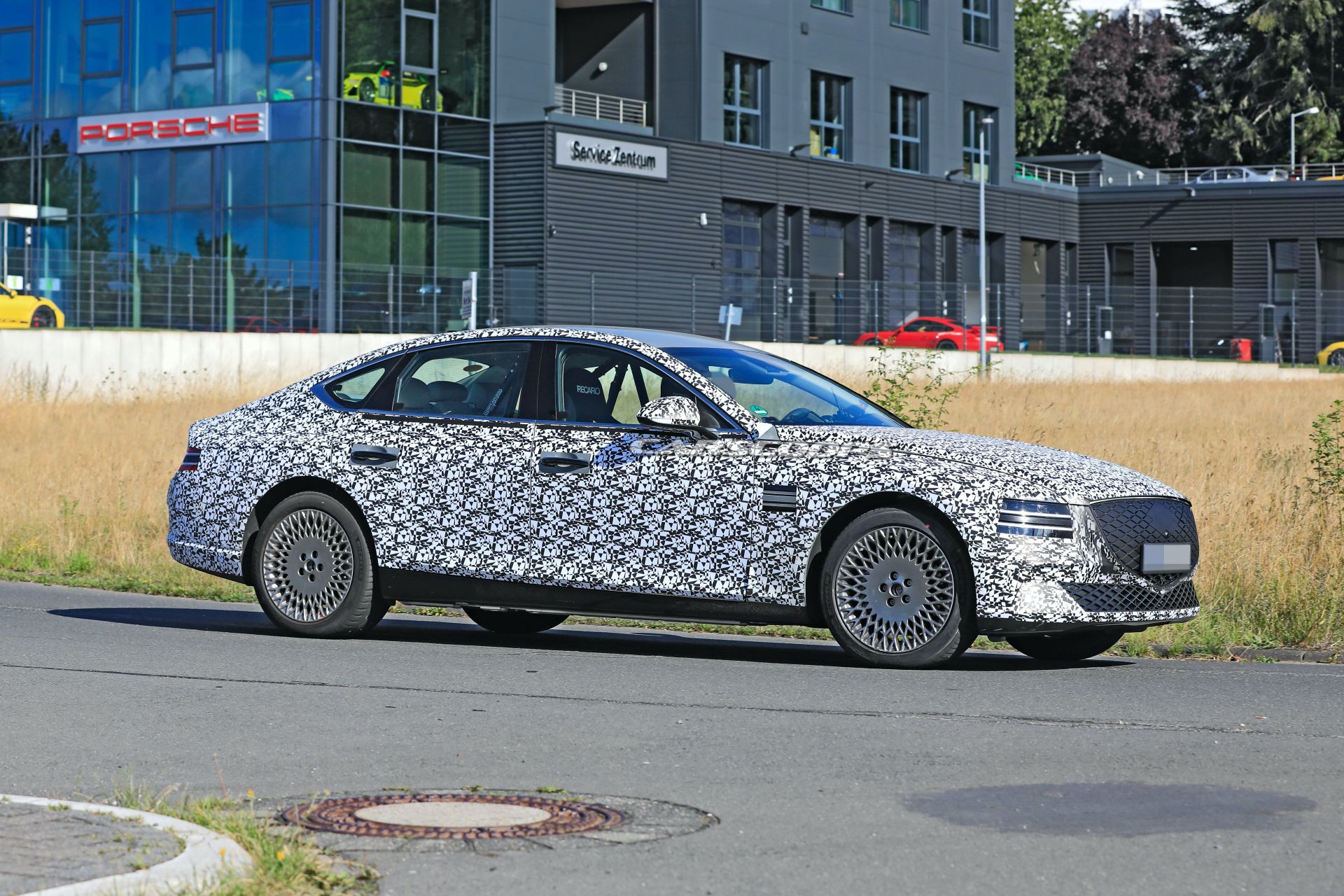 2022 Genesis eG80 EV Makes First Appearance, Is Expected Next Year With 310-Mile Range