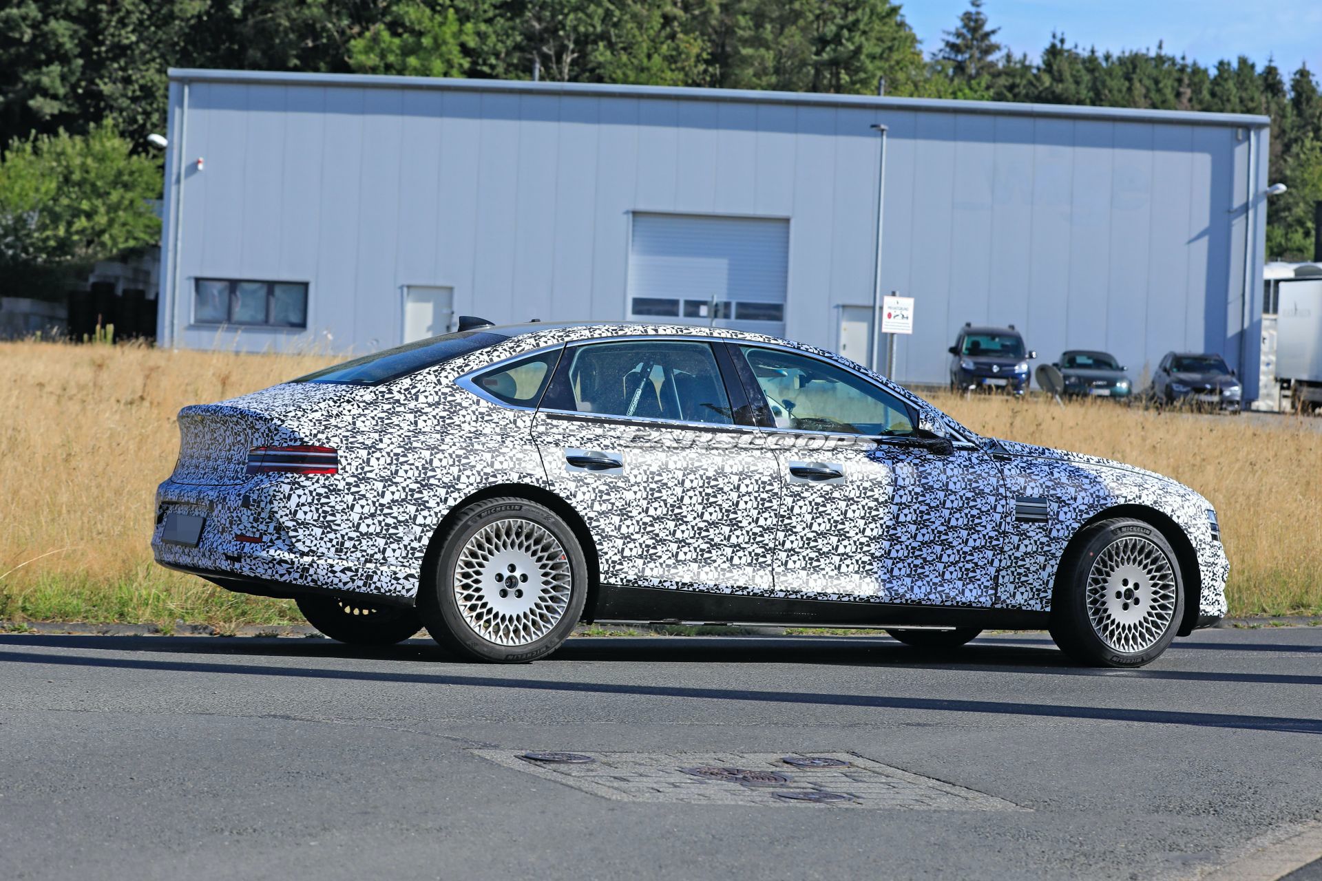 2022 Genesis eG80 EV Makes First Appearance, Is Expected Next Year With 310-Mile Range