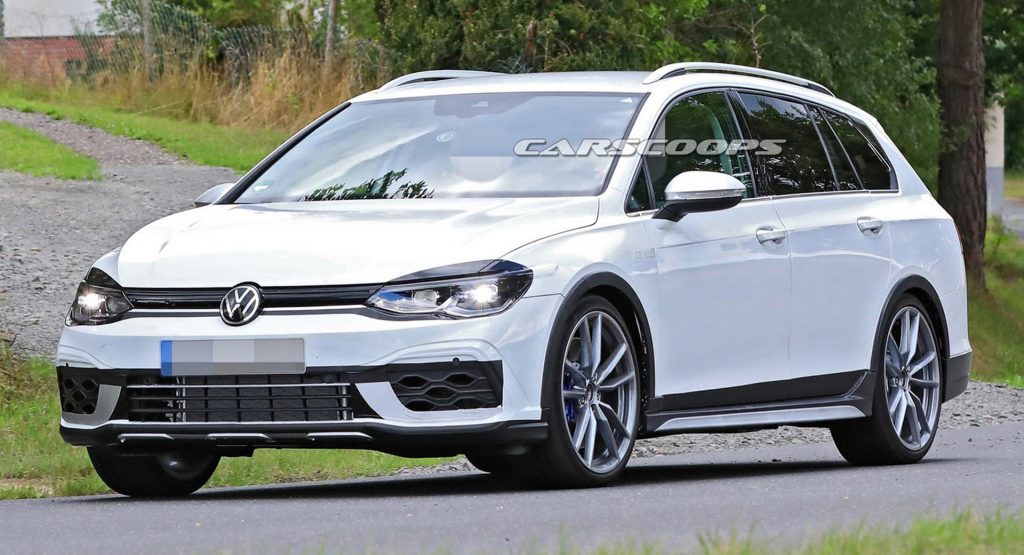 New VW Golf R Estate Spied Posing As An Alltrack