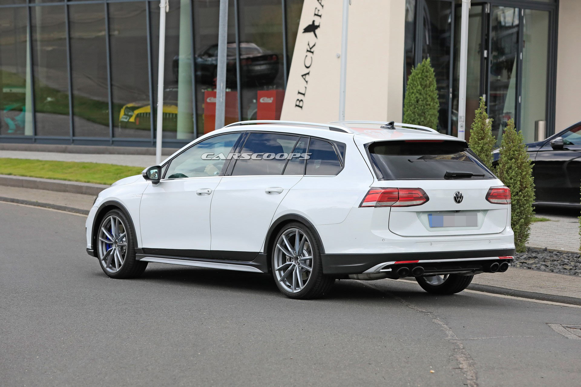 New VW Golf R Estate Spied Posing As An Alltrack